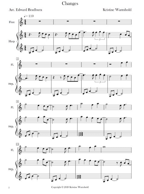 Duet Book for Flute and Small Harp - Kristine Warmhold