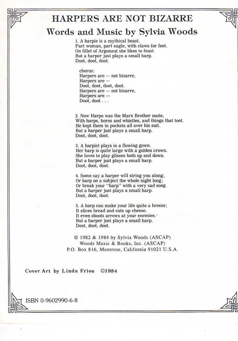 Harpers are not Bizarre - Sylvia Woods