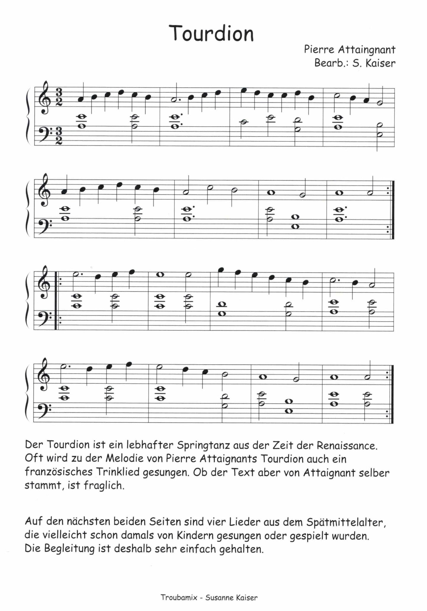 Troubamix - Alte Musik für Harfe - Susanne Kaiser