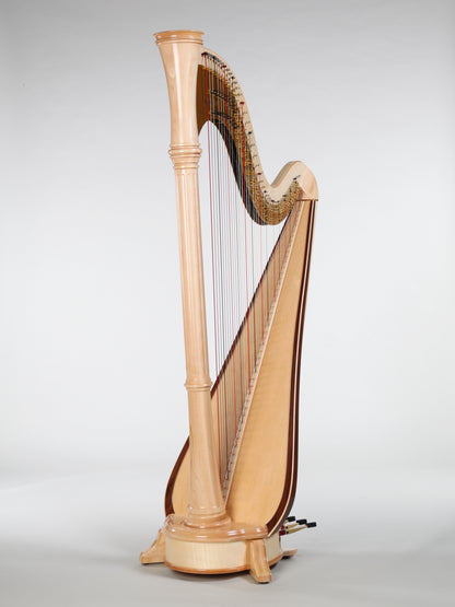 Pedalharfe AOYAMA Orpheus 47A in Natur, Gesamtansicht