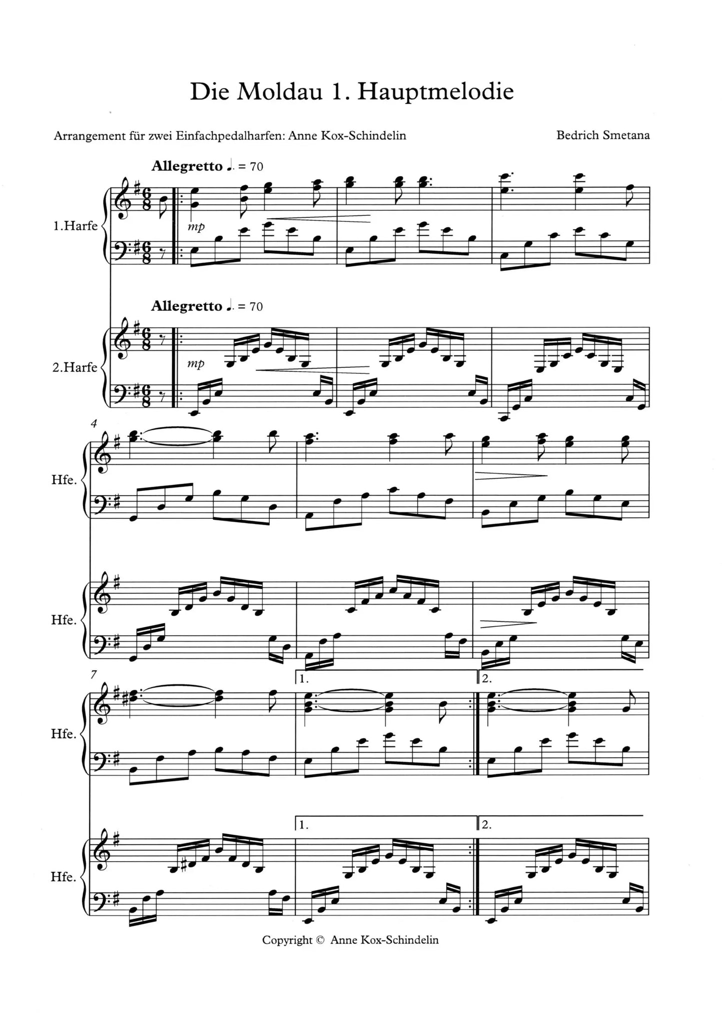 Die Moldau - Bedrich Smetana, arr. Anne Kox-Schindelin