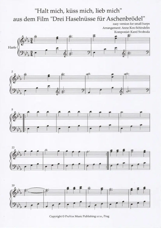 Drei Haselnüsse für Aschenbrödel - arr. Anne Kox-Schindelin