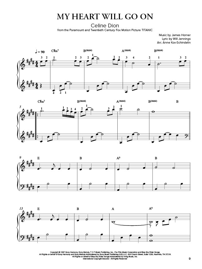 Love Songs für Harfe - arr. Anne Kox-Schindelin