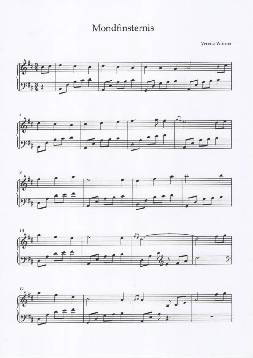 Mondfinsternis - Verena Wörner, arr. Anne Kox-Schindelin