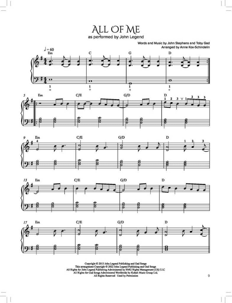 Pop Ballads for Harp - arr. Anne Kox-Schindelin