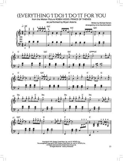 Pop Ballads for Harp - arr. Anne Kox-Schindelin