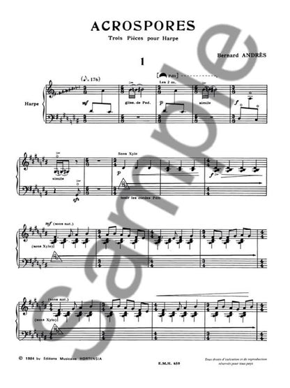 Acrospores - Harfe Solo - Bernard Andrès