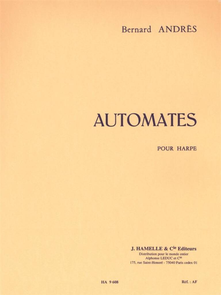Automates - Harfe Solo - Bernard Andrès