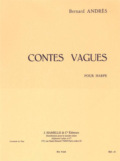 Contes Vagues pour Harpe - Bernard Andrès