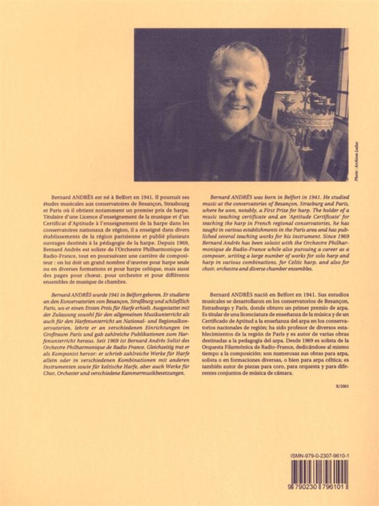 Contes Vagues pour Harpe - Bernard Andrès