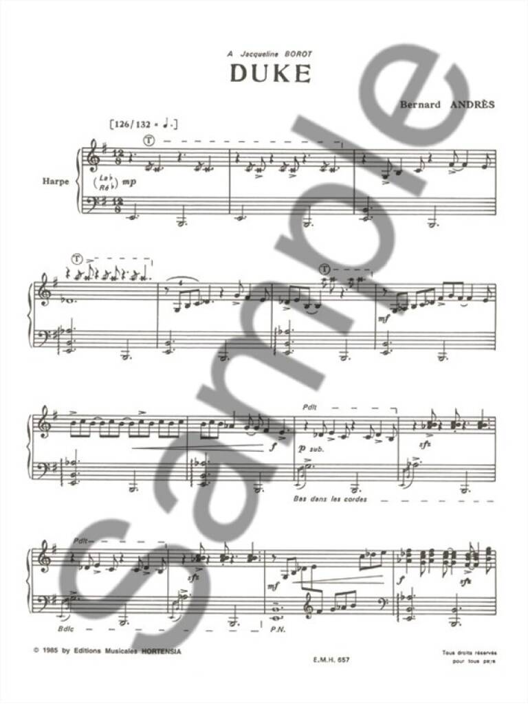 Duke - Harfe Solo - Bernard Andrès