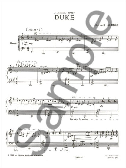 Duke - Harfe Solo - Bernard Andrès
