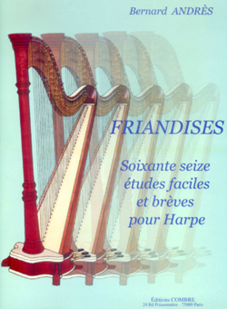 Bernard Andres Friandises, Deckblatt für Harfe