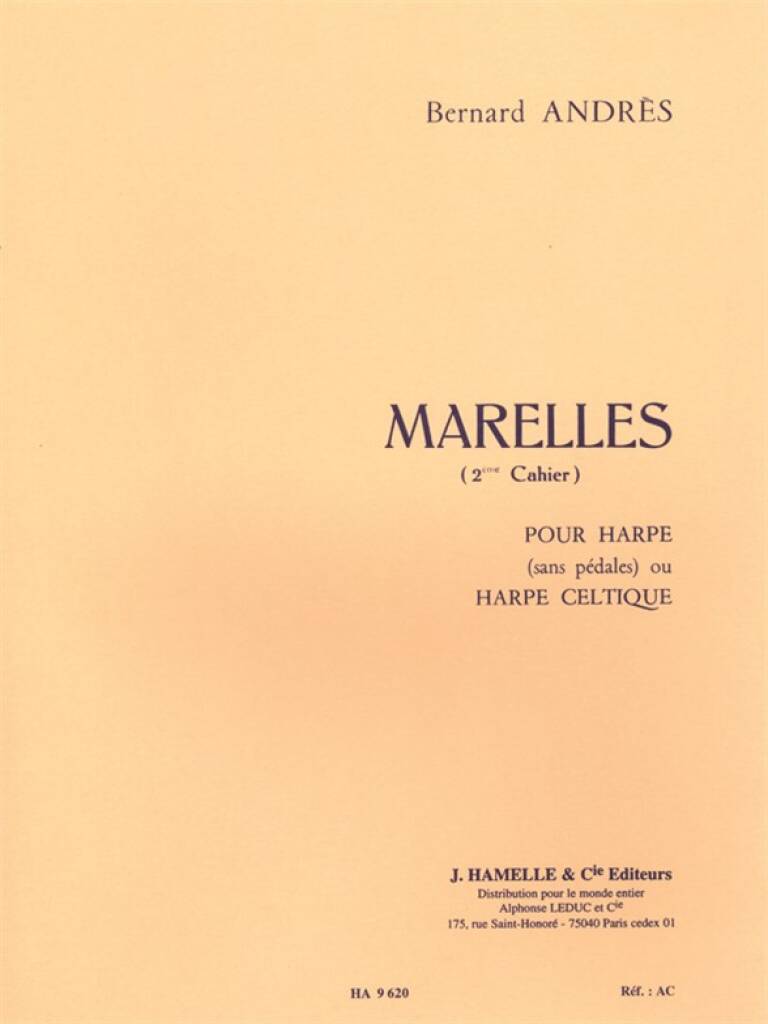 Marelles - 2er Cahier: Harfe Solo - Bernard Andrès