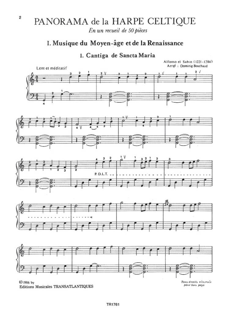 Panorama De La Harpe Celtique Volume 1 - Dominig Bouchaud