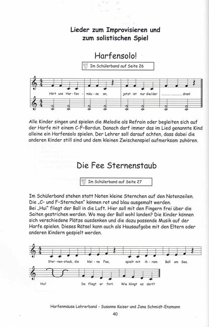 Harfenmäuse  Lehrerband - Susanne Kaiser, Jana Schmidt-Enzmann