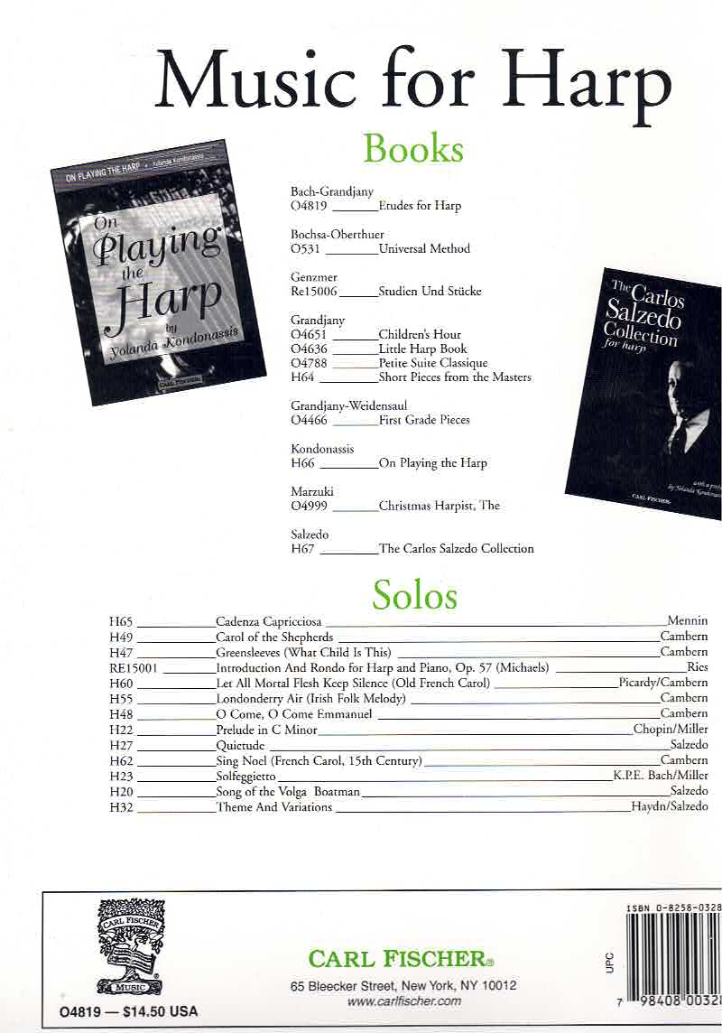 Etudes for Haro - Johann Sebastian Bach / Marcel Grandjany