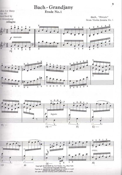 Etudes for Haro - Johann Sebastian Bach / Marcel Grandjany