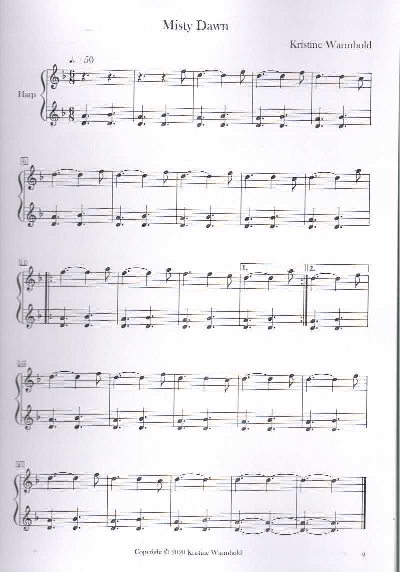Calming Pieces for Small Harp - Kristine Warmhold