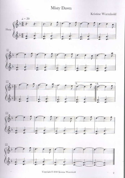 Calming Pieces for Small Harp - Kristine Warmhold