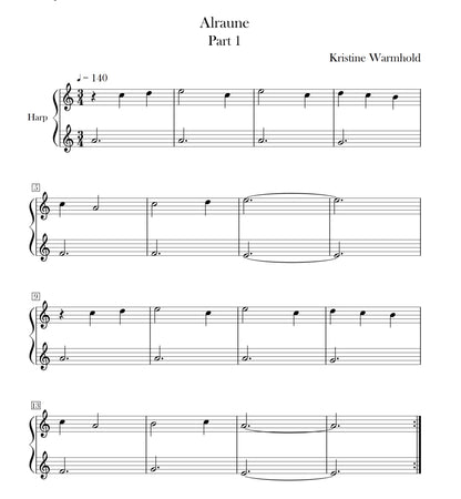 Country Fair Pieces for Small Harp - Kristine Warmhold