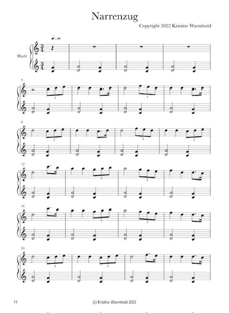 Medieval Pieces for Small Harp - Kristine Warmhold