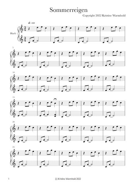 Meditative Pieces for Small Harp - Kristine Warmhold