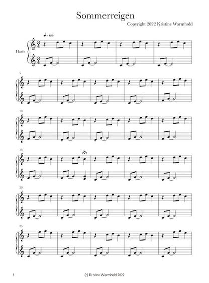 Meditative Pieces for Small Harp - Kristine Warmhold