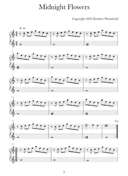 Nighttime Pieces for Tiny Harp - Kristine Warmhold