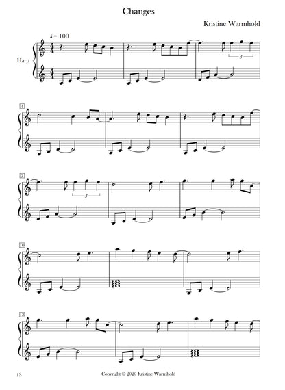 Pieces for Small Harp Vol. 2 - Kristine Warmhold