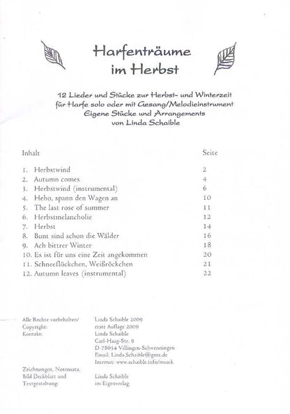 Harfenträume im Herbst - Linda Schaible