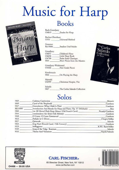 First-Grade Pieces for Harp - M. Grandjany, J. Weidensaul
