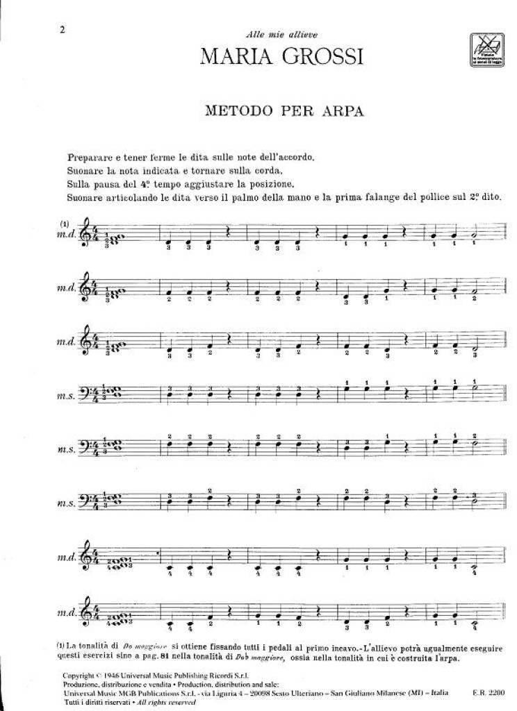 Metodo Per Arpa - Maria Grossi
