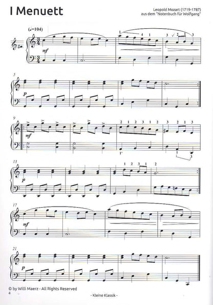 Kleine Klassik - arr. Willi März - L. & W. A. Mozart