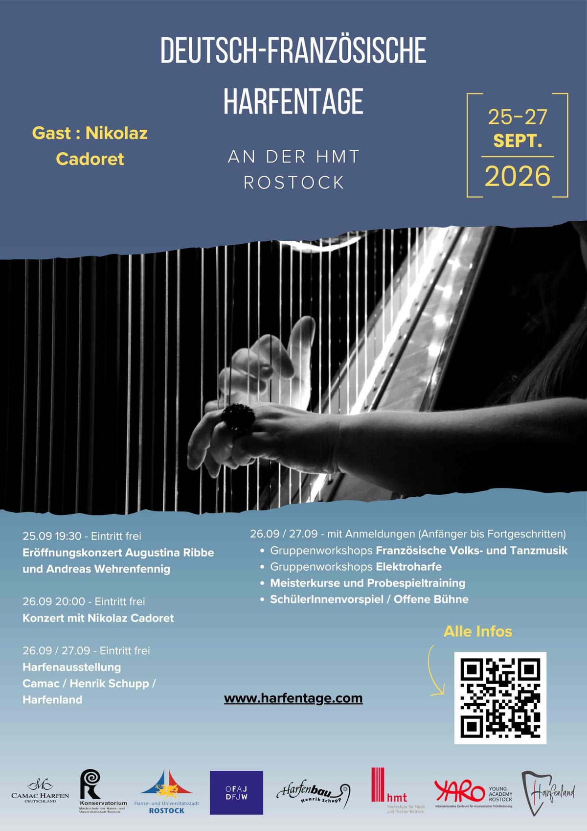 Poster Harfentage Rostock